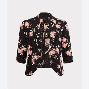 Torrid size 3 knit crepe drape blazer